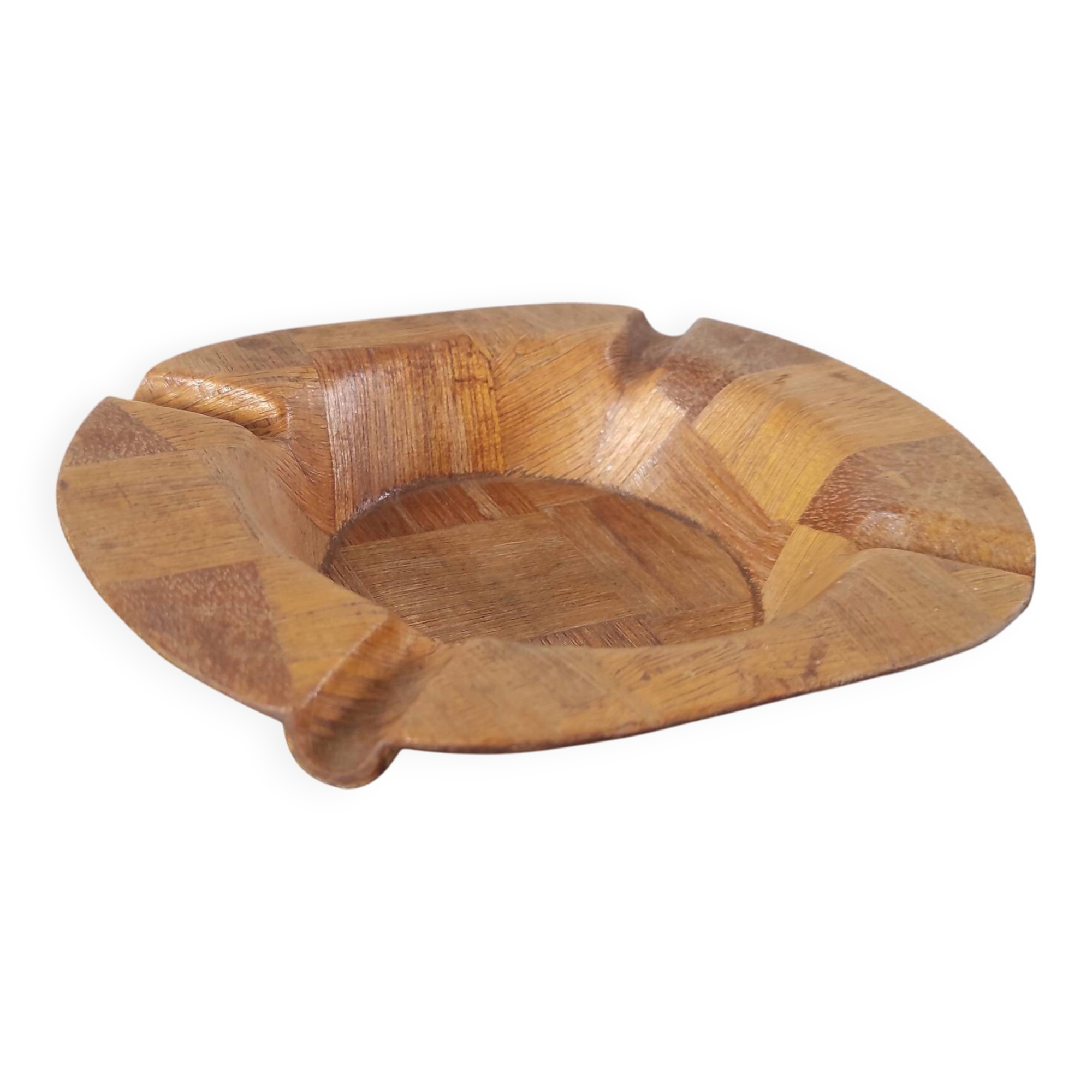 Vintage wooden inlaid ashtray or pocket tray – Design