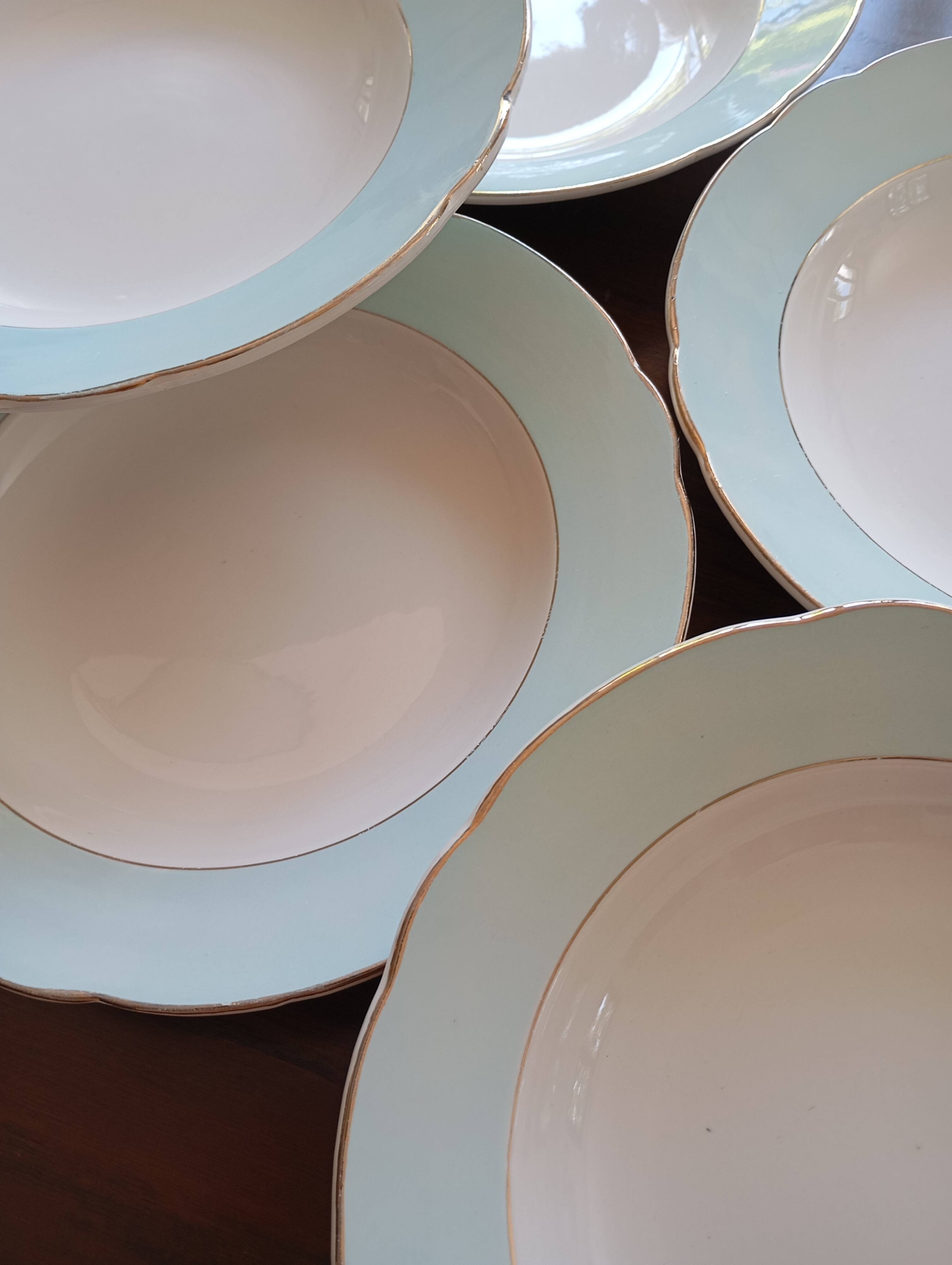 6 soup plates “Henri” Sarreguemines & Digoin