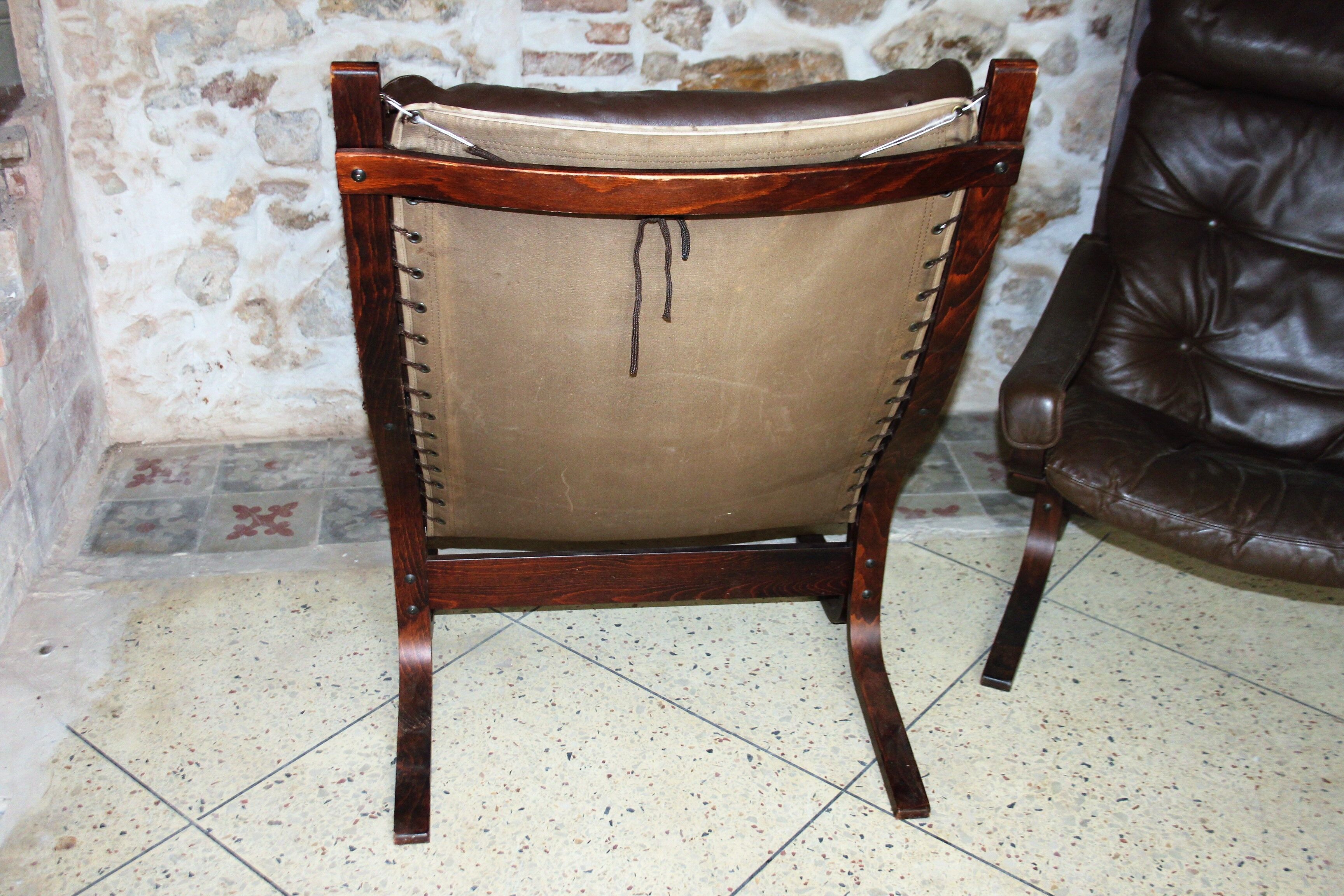 Pair of scandinavian armchairs by Ingmar Relling 60/70