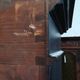 Vintage painted wooden bookshelf