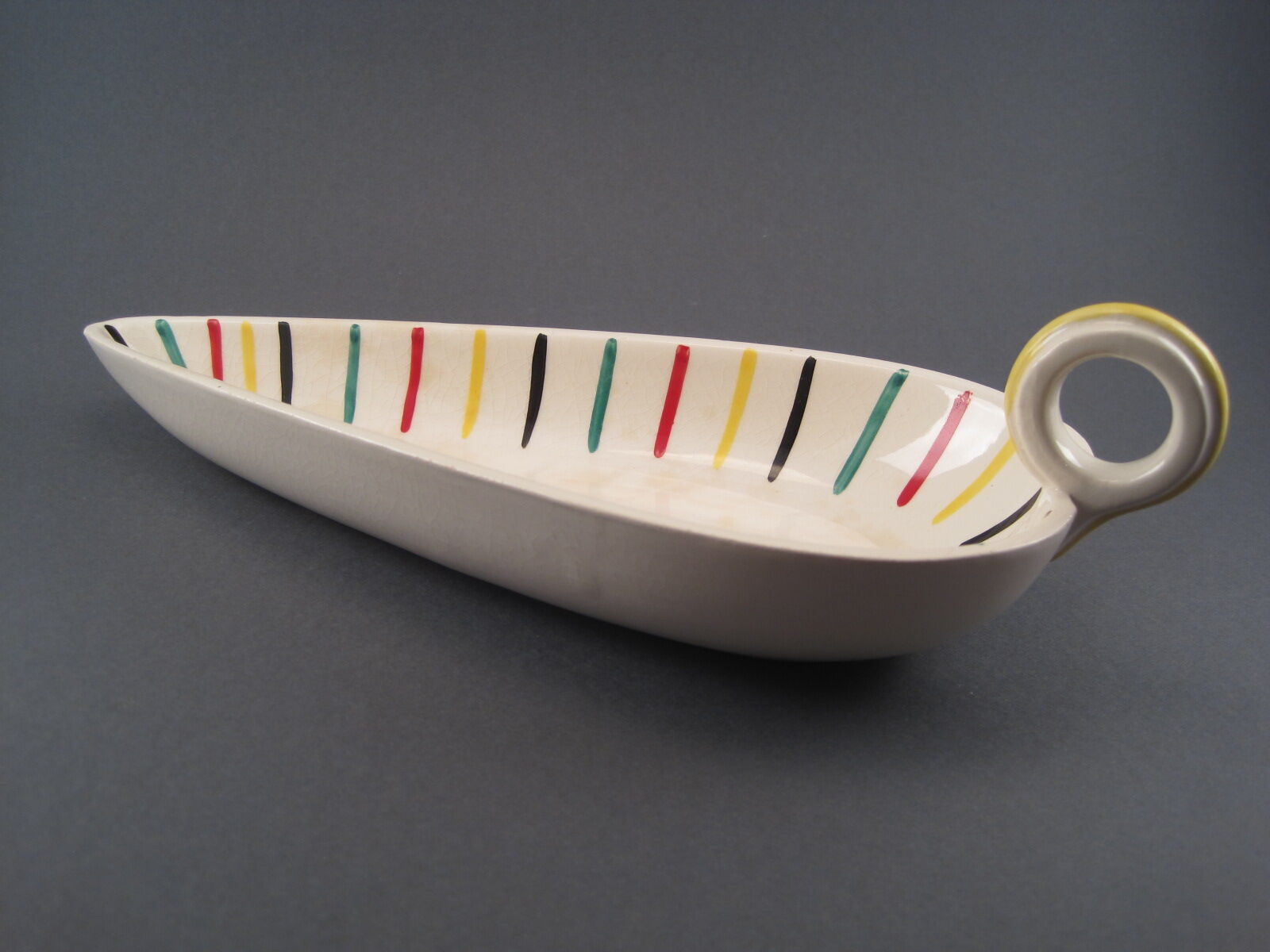 Empty cup pocket ravier vintage earthenware from LONGCHAMP FRANCE circa 1950 1960