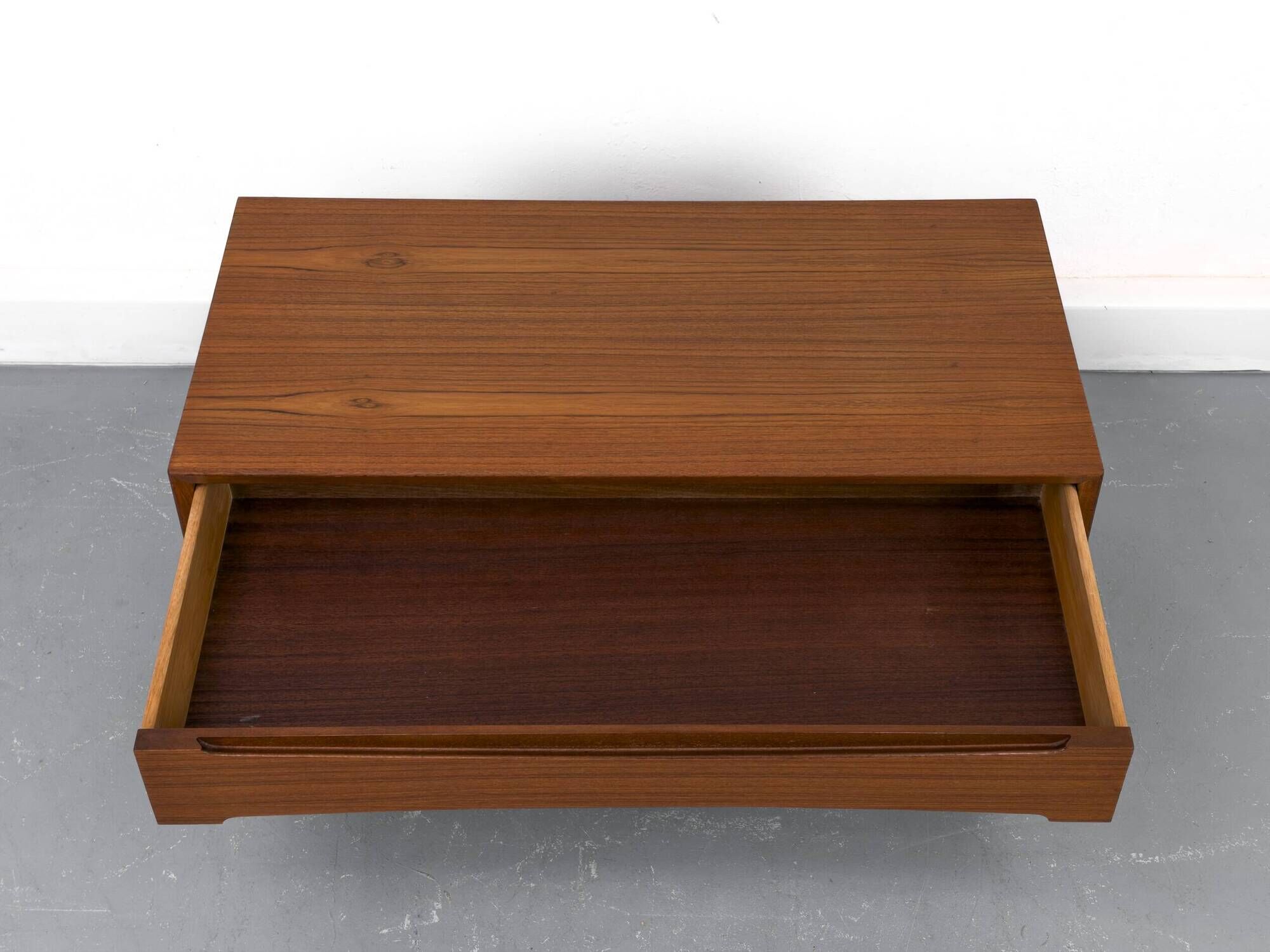 Teak Lowboard with Drawers, 1960s
