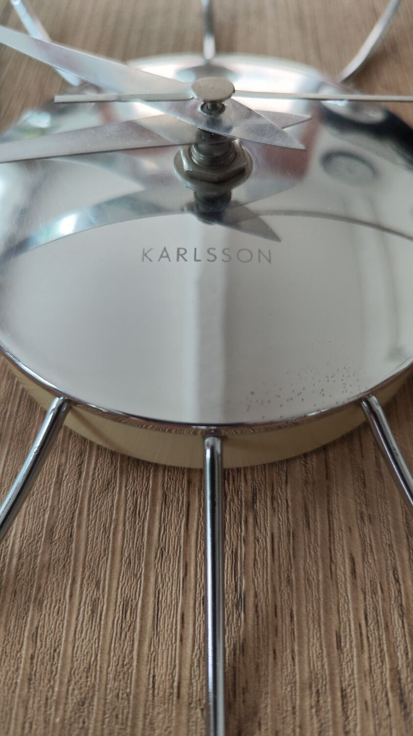 Horloge karlsson spider chrome