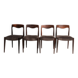4 Scandinavian chairs from the 60s