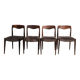 4 chaises scandinaves années 60