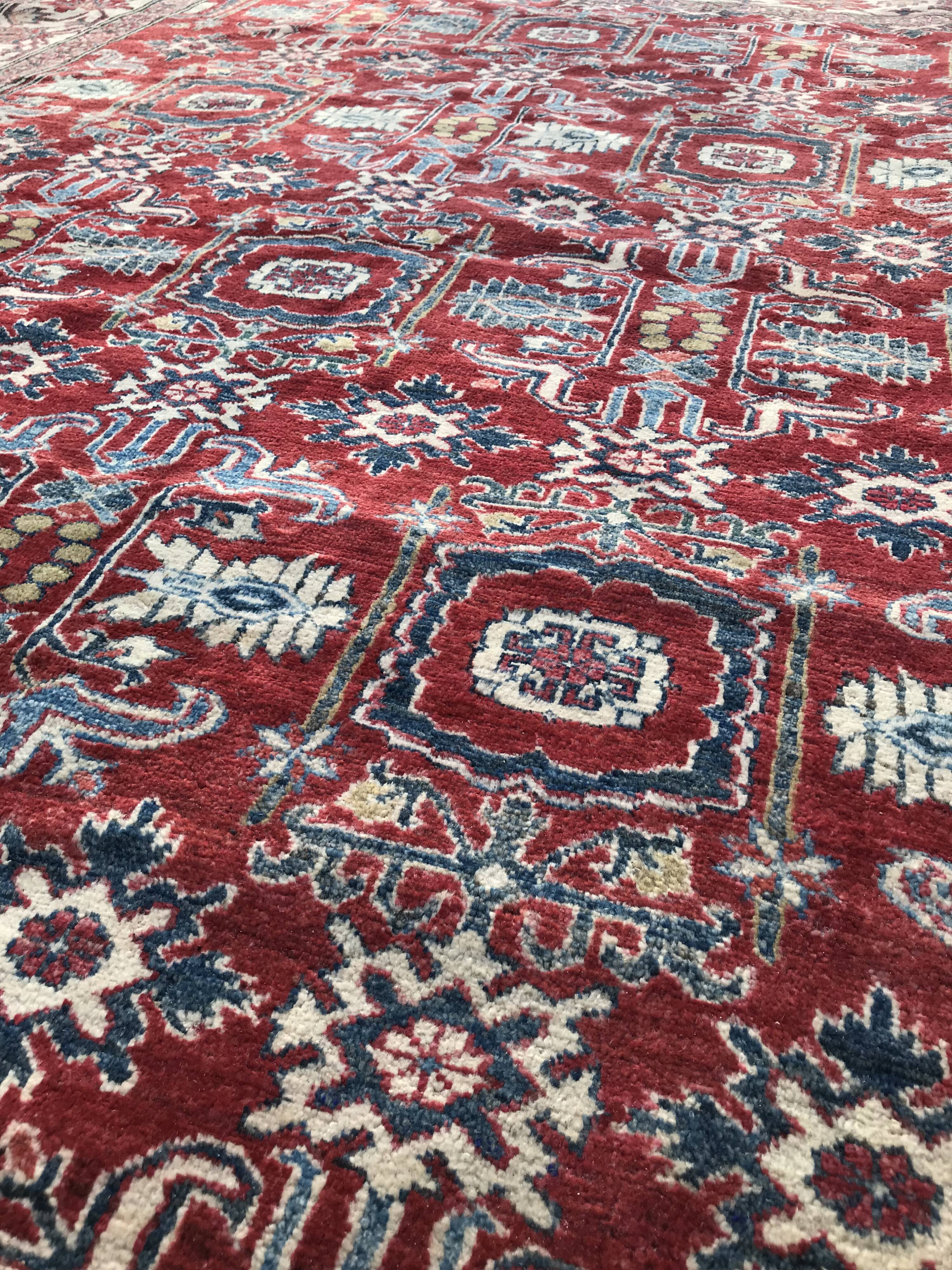 222X310cm hand made afghan Chobi rug