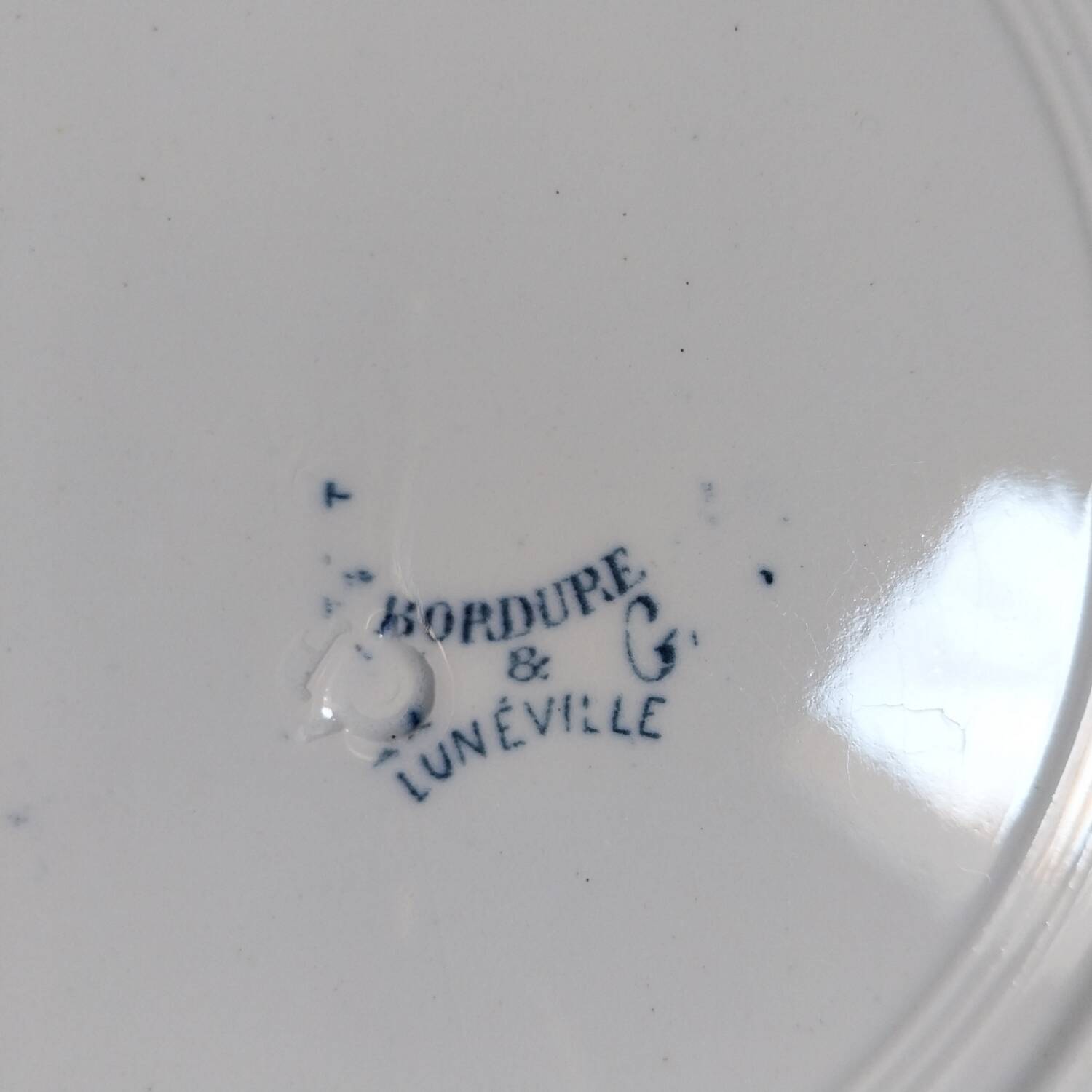 Flat plates ironstone Lunéville K&G