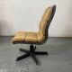 Vintage Office Chair in Leatherette and Fabric