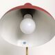 Lampe de bureau rouge Ewa Varnamo, années 1950