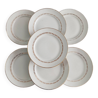 Lot de 7 assiettes plates Moulin des loups