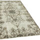 Handmade hi-low pile anatolian 1980s 159 cm x 278 cm grey rug
