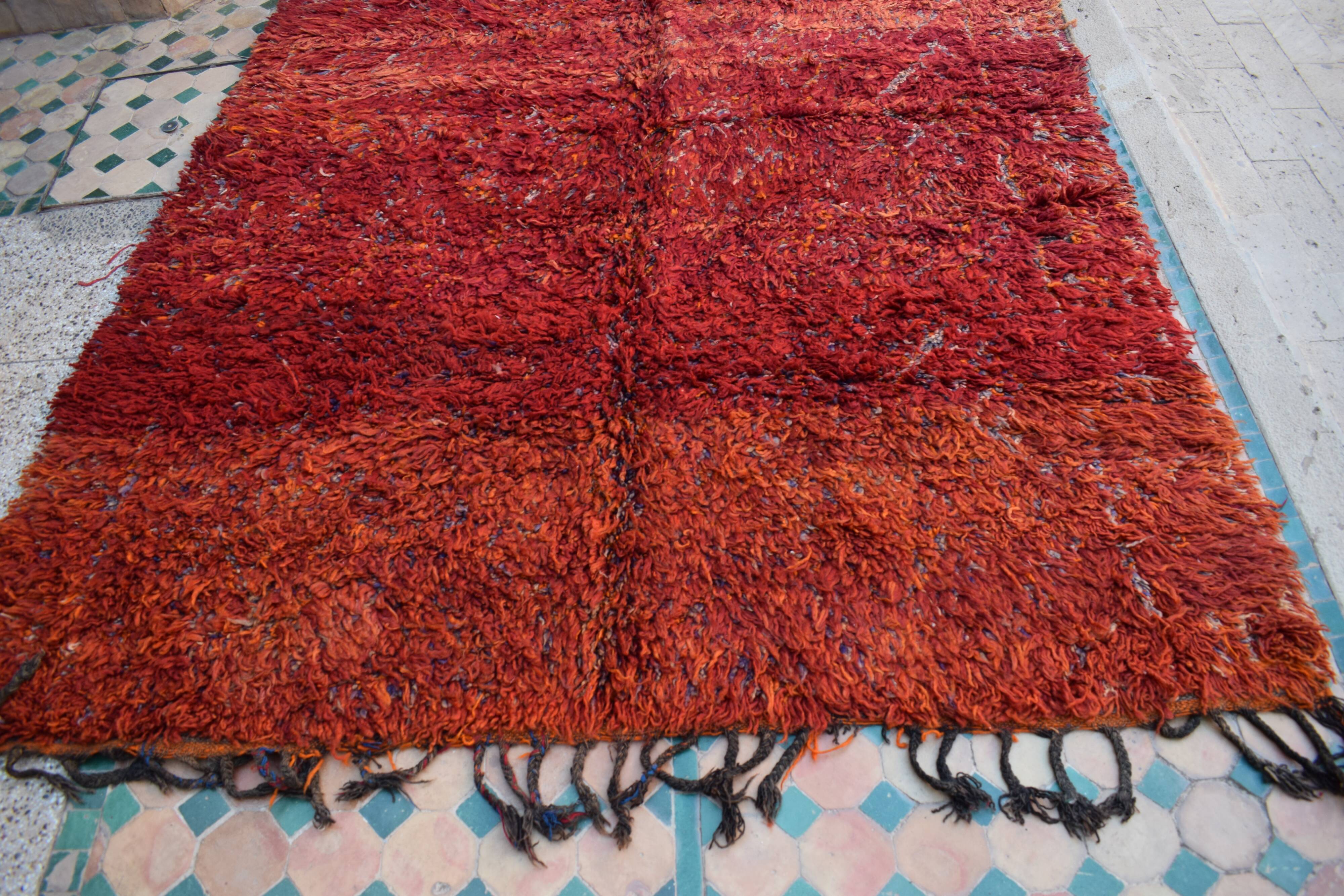 Berber rug Moroccan vintage Atlas