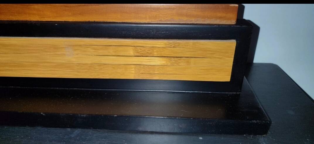 Lampe en bois, années 70