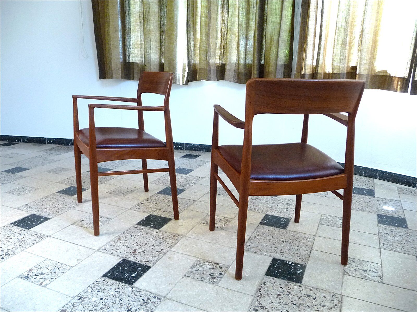 Set of 2 Scandinavian teak armchairs from Korup Stolefabrik, Denmark 1960s