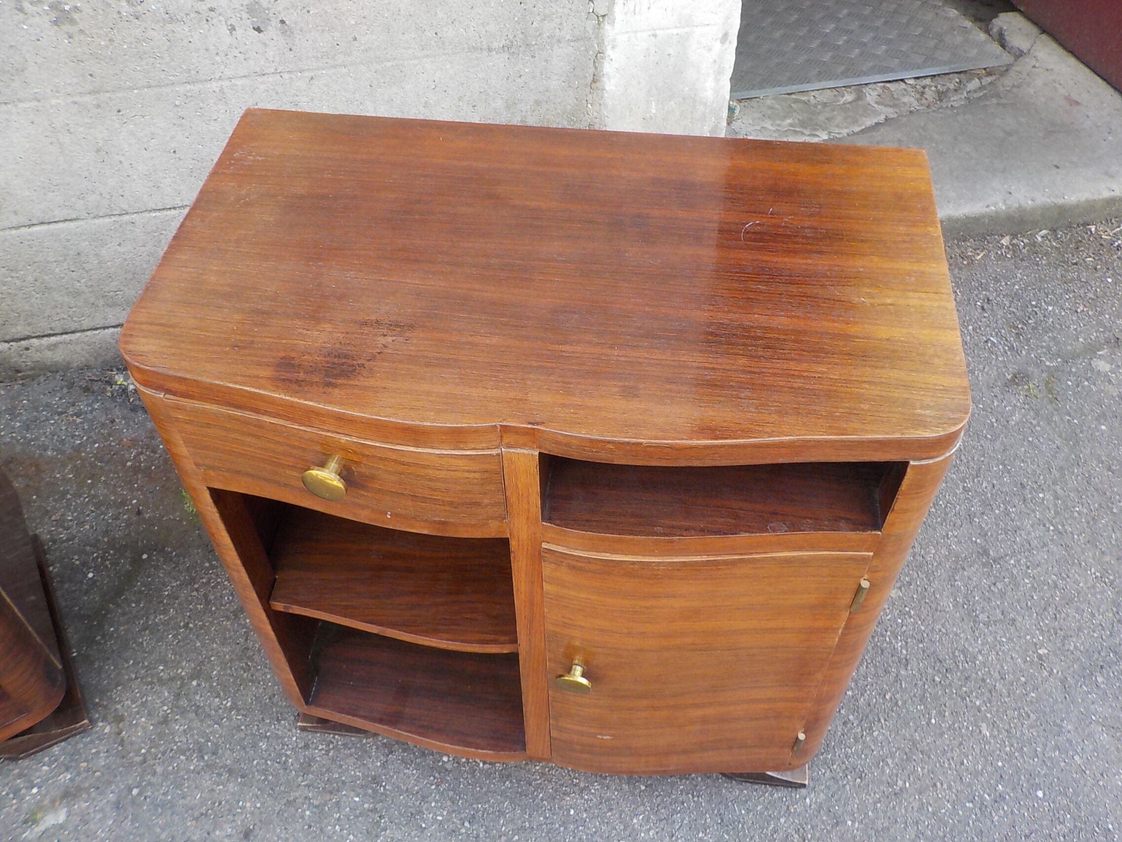 Paire chevet table de nuit art deco ecole de nancy