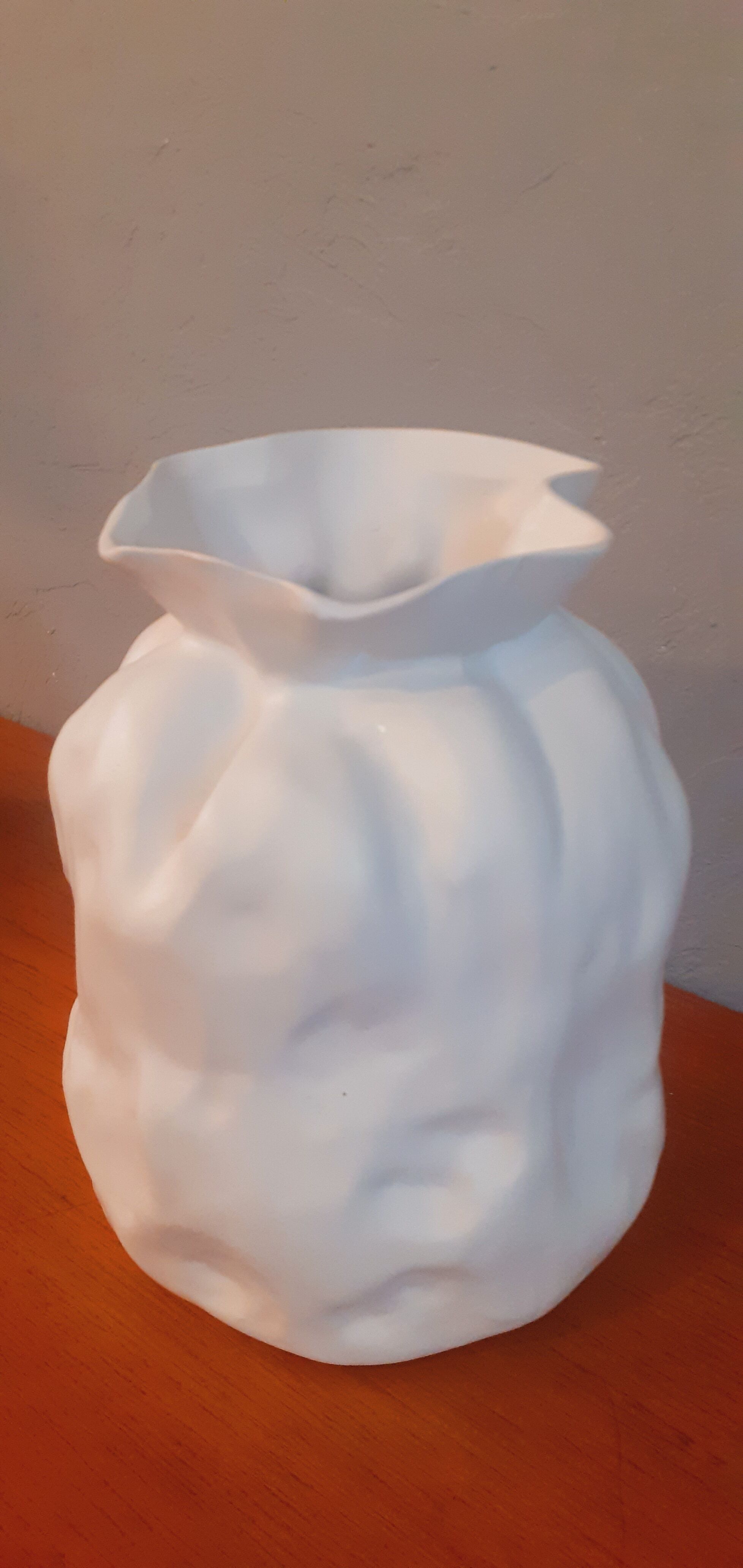 Vase Céramique Blanc Design Italien – Art De La Table, Pièce Unique D'occasion