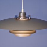 Danish XL hanging lamp in grey, 1970s