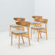Set of four ‘no. 7’ dining chairs by helge sibast