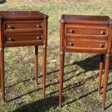 Pair of mahogany bedsides