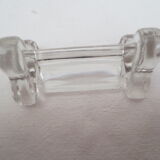 Set of 8 knife holders in sleek old glass