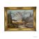 Alpine landscape oil painting with Tyrolean mountain hut