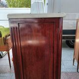 Bookcase forming showcase styleLouis XVI marble top