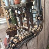 Black and gold baroque mirror