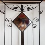 Wardrobe Coat rack art Deco wrought iron 1930