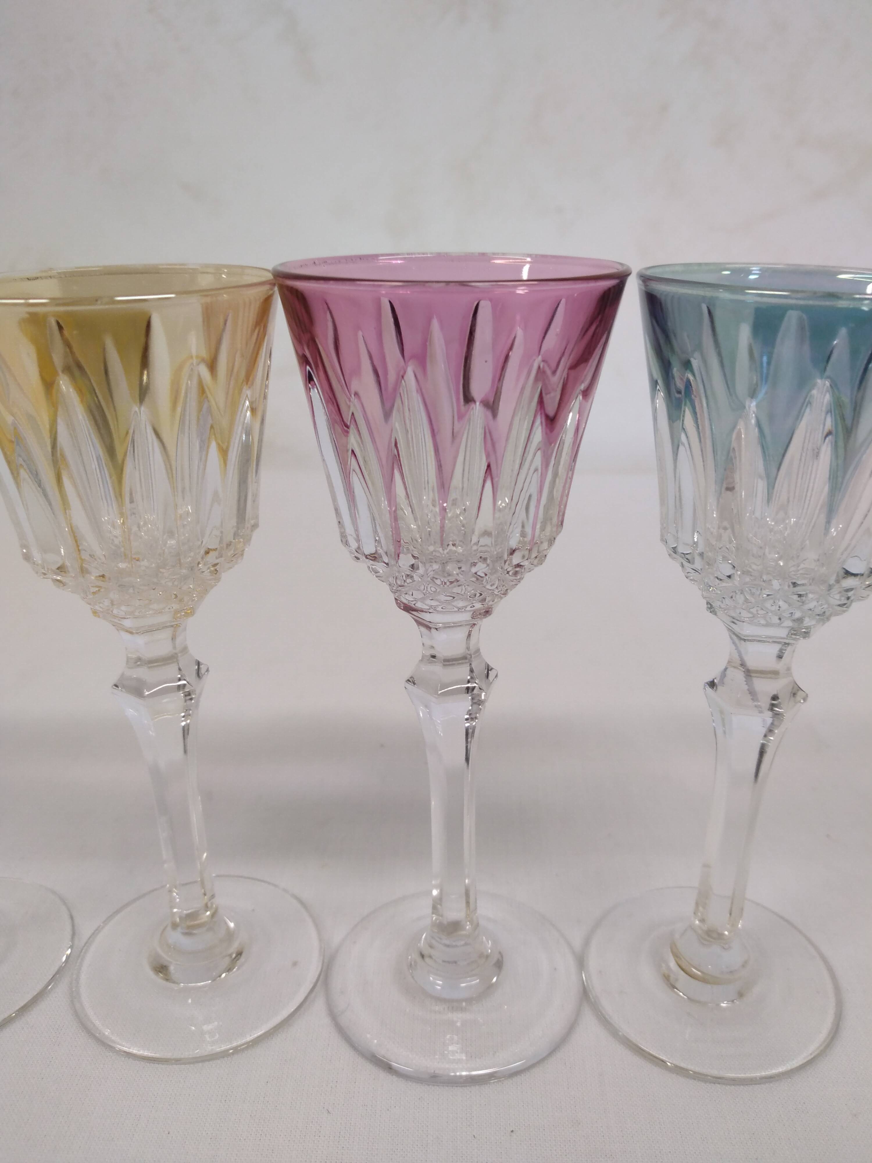 Colorful shot glasses