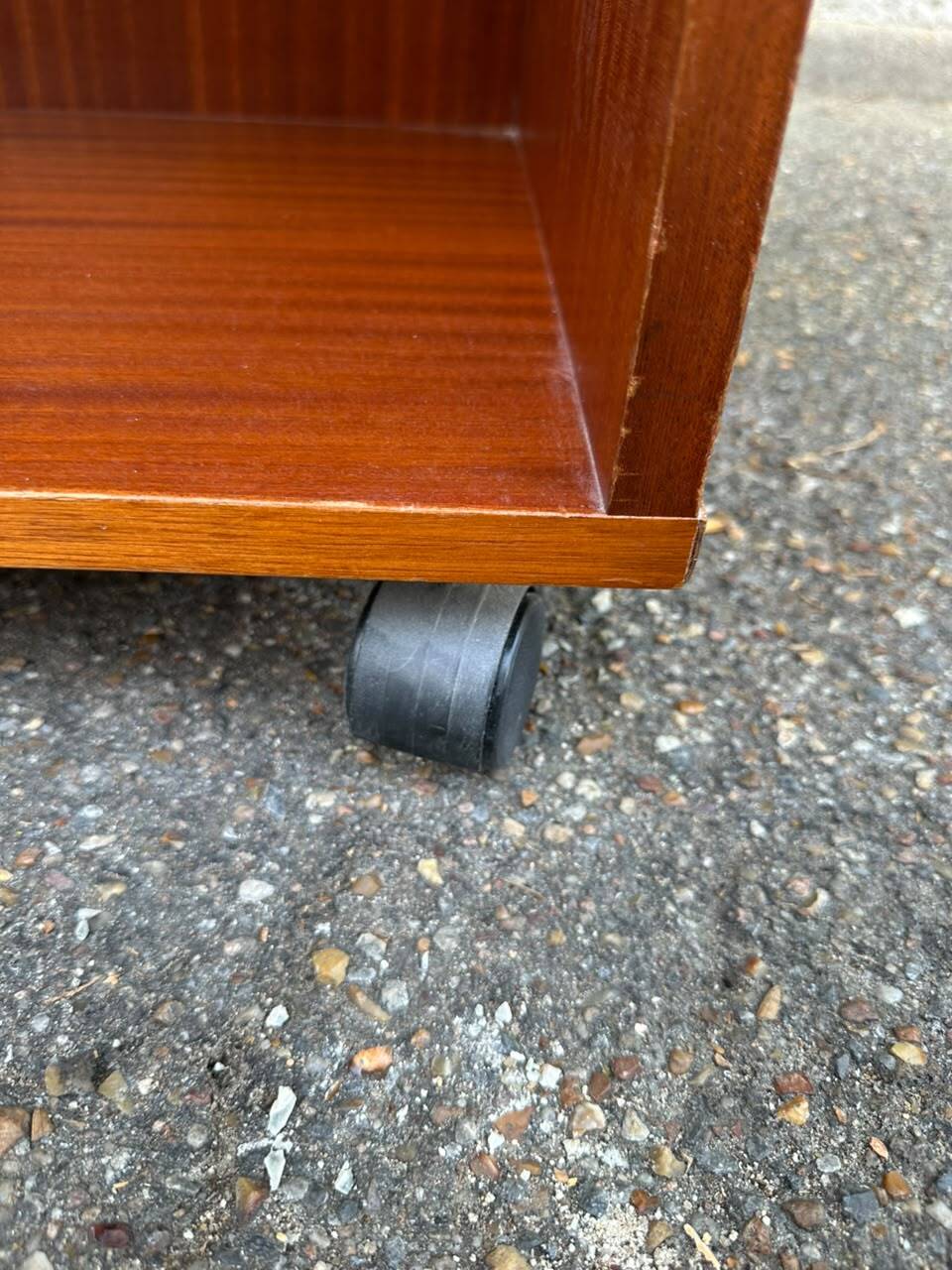Scandinavian rolling side table LACOUR Paris Hi-Fi / Vinyls 1960