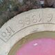 Round ceramic mirror signed IFO Denmark circa 1960