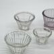 Lot / set of old jam pots / vintage verrines