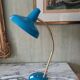 Lampe de bureau vintage bleue