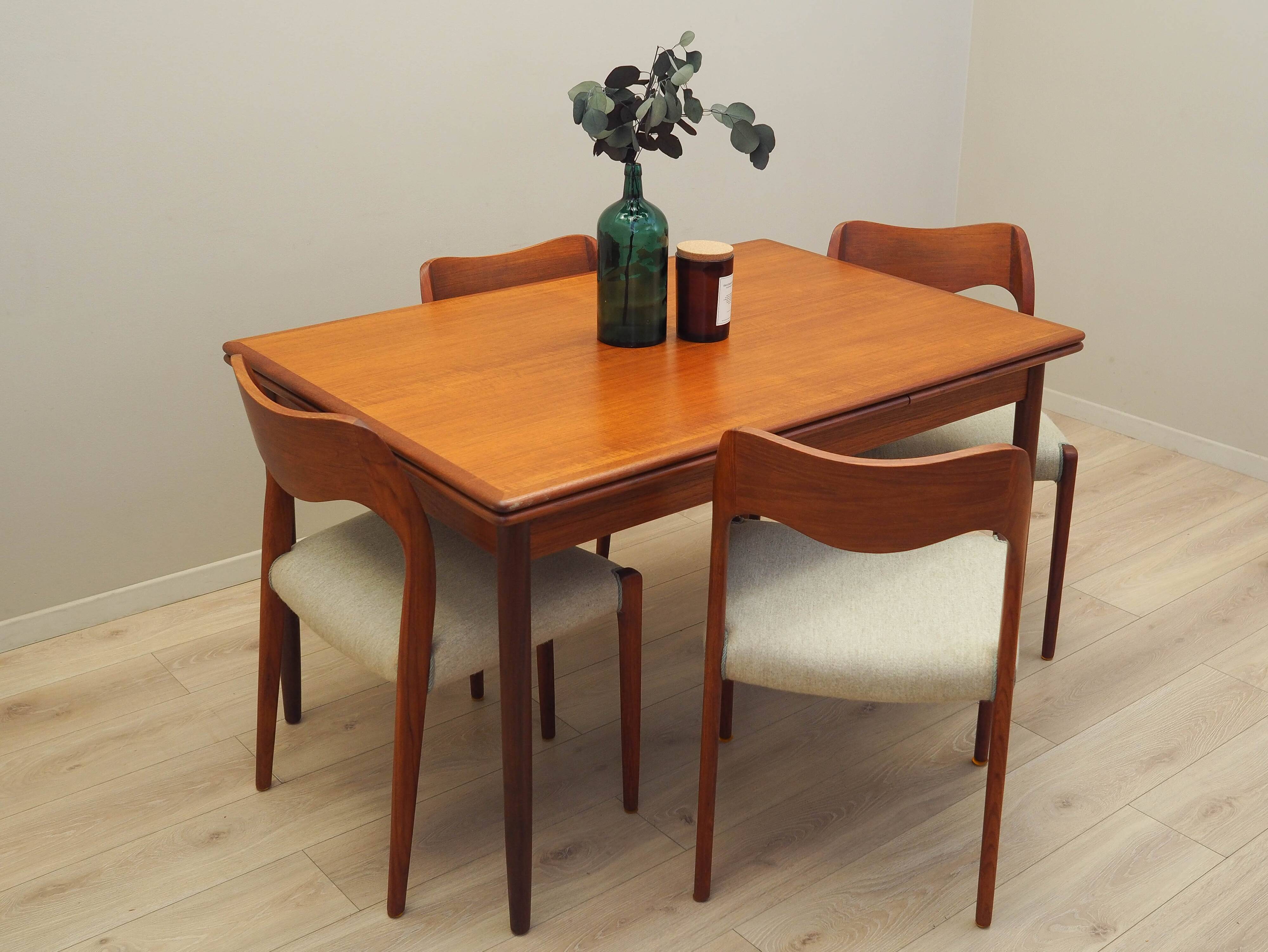 Teak table, Danish design, 1970s, production: Denmark