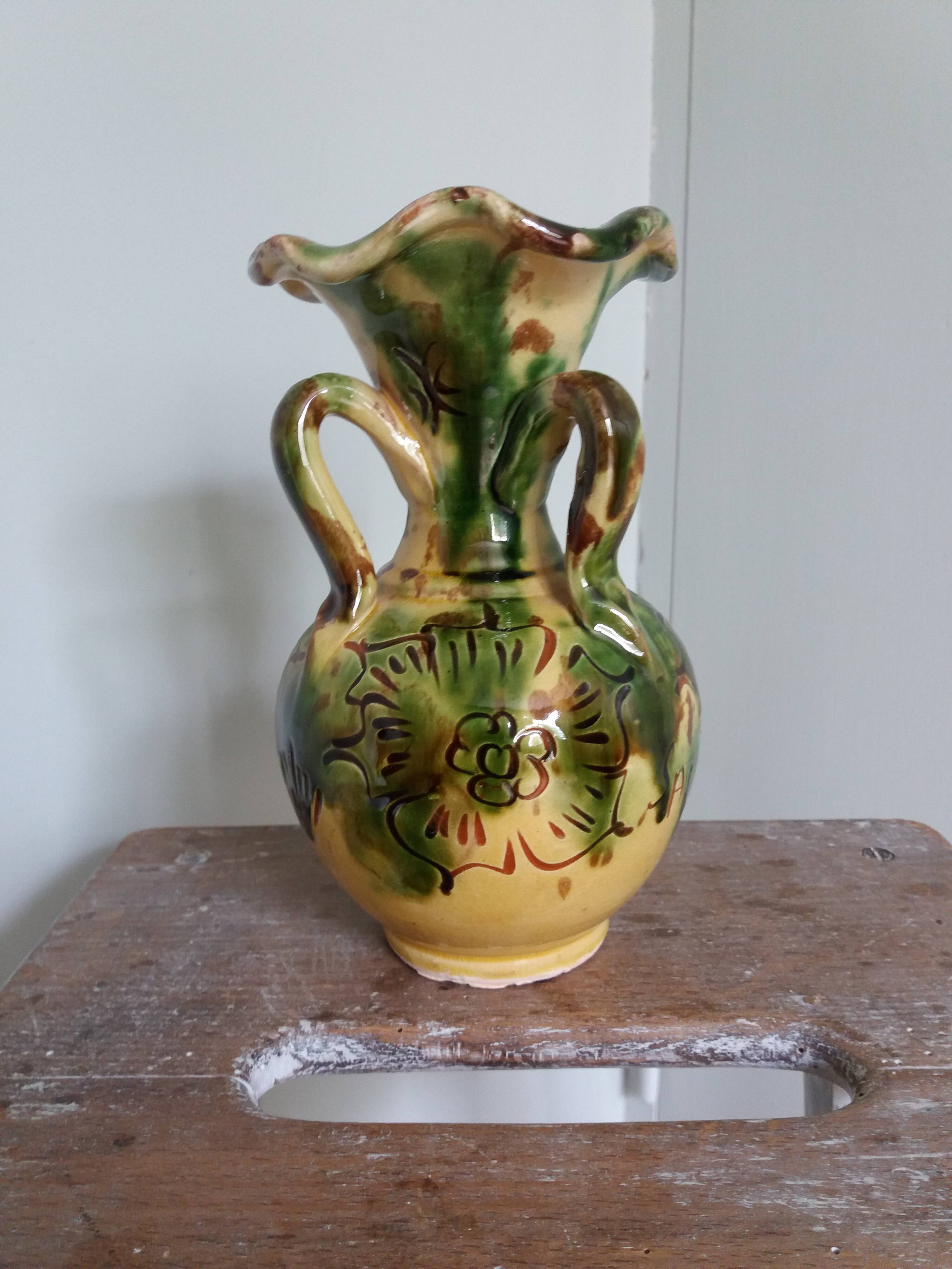 Safi Morocco ceramic vase
