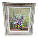 Tableau Nature Morte Fleurie XX  – Signé