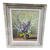 Tableau Nature Morte Fleurie XX  – Signé