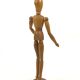 Articulated wooden mannequin