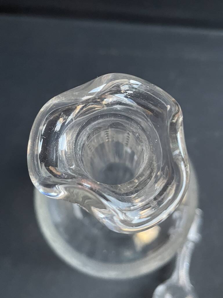 Baccarat carafe with Athenian engraving