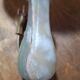 Lampe de table onyx vert & laiton doré griffes acanthe 1960s