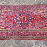 Tapis d'orient fait main ancien persan esfahan 2,15 x 1,35 m