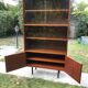 Vintage metal feet modernist showcase bookcase 1960