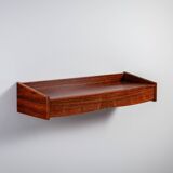 Rosewood wall console with two drawers