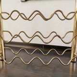 Vintage brass wine rack, 1970