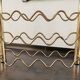 Vintage brass wine rack, 1970