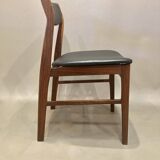 Set of 4 "Scandinavian design" chairs 1950