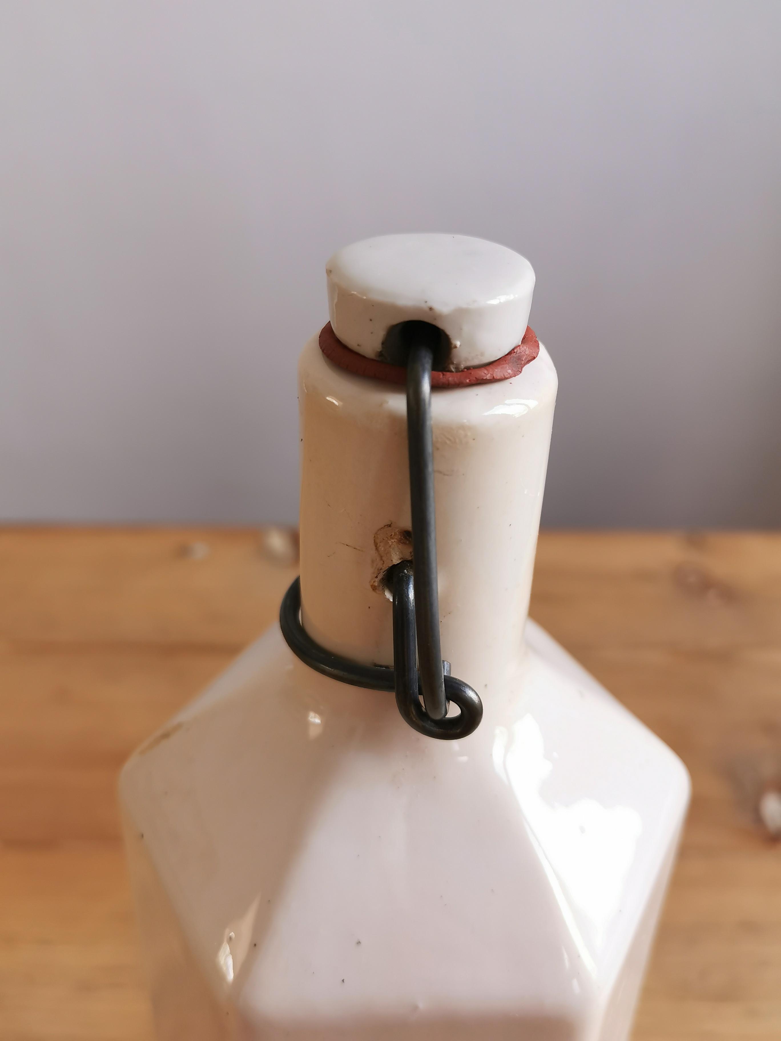 Hexagonal sandstone bottle