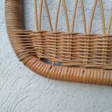 Vintage rattan headboard
