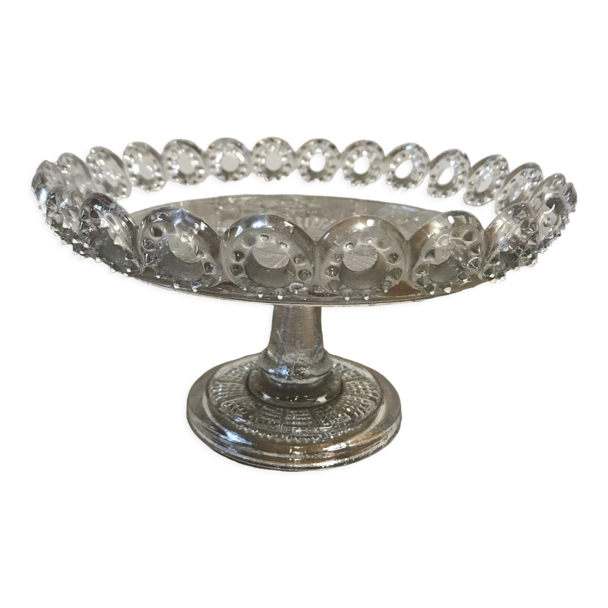1900 pressed glass fruit cup