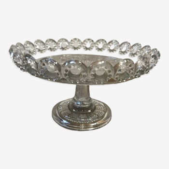 Coupe à fruits 1900 en verre pressé